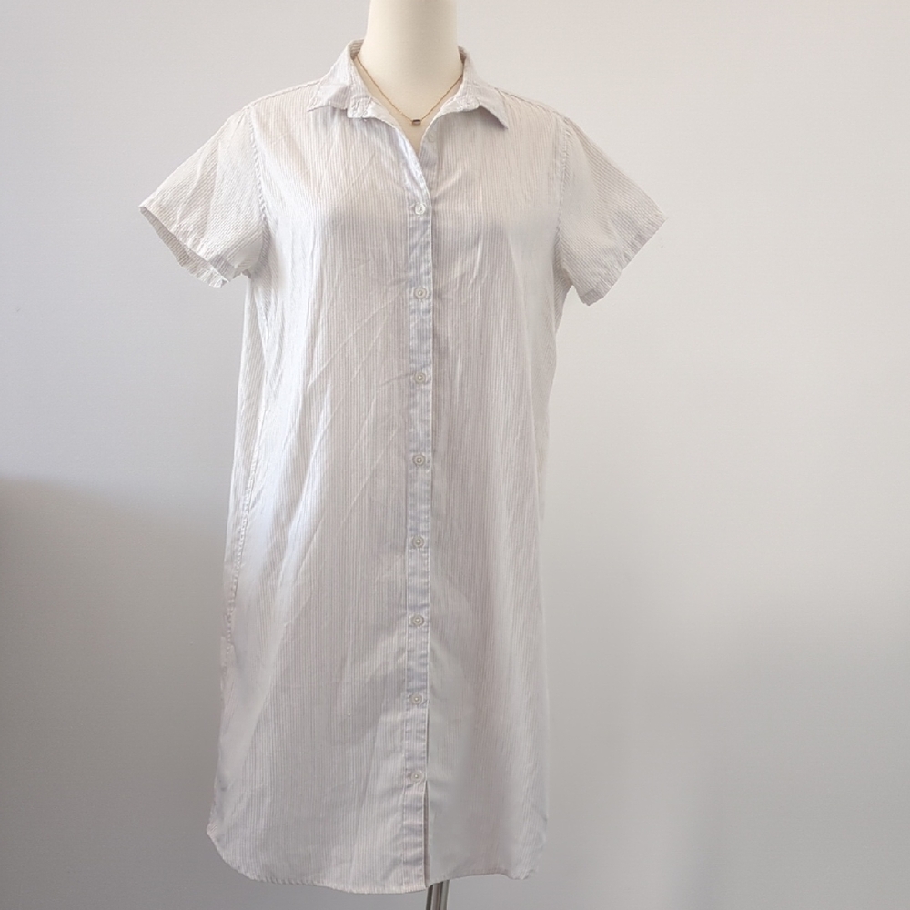 White Midi Shirt Dress